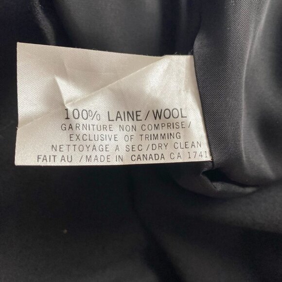 MARIE SAINT PIERRE BLACK100% WOOL HIGH RISE PENCIL SKIRT - S - Picture 9 of 9